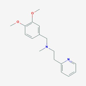 molecular formula C17H22N2O2 B247709 N-(3,4-dimethoxybenzyl)-N-methyl-2-(2-pyridinyl)ethanamine 