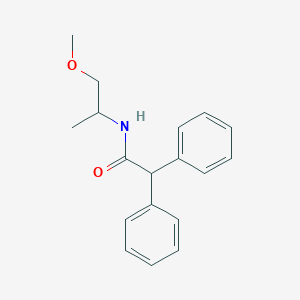 molecular formula C18H21NO2 B247712 N-(1-methoxypropan-2-yl)-2,2-diphenylacetamide 
