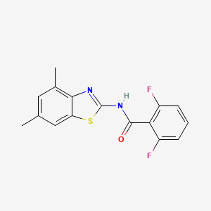 molecular formula C16H12F2N2OS B2477123 N-(4,6-dimethylbenzo[d]thiazol-2-yl)-2,6-difluorobenzamide CAS No. 476277-37-9