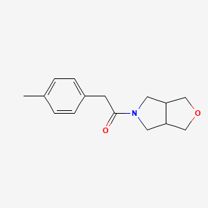 molecular formula C15H19NO2 B2477131 1-(dihydro-1H-furo[3,4-c]pyrrol-5(3H,6H,6aH)-yl)-2-p-tolylethanone CAS No. 2183115-71-9