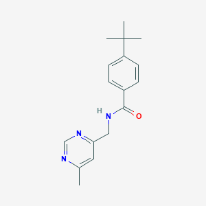 molecular formula C17H21N3O B2477132 4-(tert-butyl)-N-((6-methylpyrimidin-4-yl)methyl)benzamide CAS No. 2195941-77-4