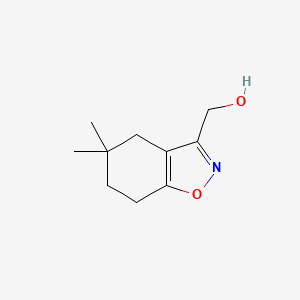 molecular formula C10H15NO2 B2477141 (5,5-Dimethyl-4,5,6,7-tetrahydro-1,2-benzoxazol-3-yl)methanol CAS No. 1504762-46-2