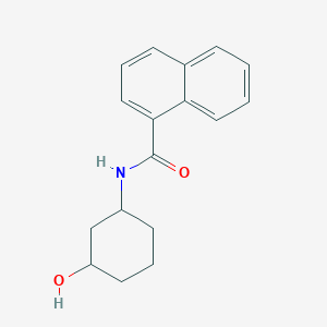 molecular formula C17H19NO2 B2477213 N-(3-hydroxycyclohexyl)-1-naphthamide CAS No. 1396711-66-2