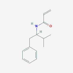 molecular formula C14H19NO B2477231 N-(3-Methyl-1-phenylbutan-2-yl)prop-2-enamide CAS No. 2361641-82-7