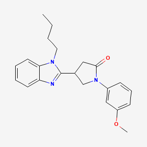 4-(1-butyl-1H-benzo[d]imidazol-2-yl)-1-(3-methoxyphenyl)pyrrolidin-2-one
