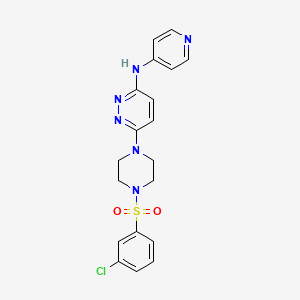 6-(4-((3-chlorophenyl)sulfonyl)piperazin-1-yl)-N-(pyridin-4-yl)pyridazin-3-amine