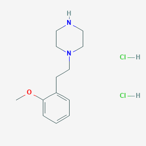 molecular formula C13H22Cl2N2O B2477294 1-[2-(2-Methoxyphenyl)ethyl]piperazine dihydrochloride CAS No. 1266690-89-4