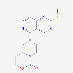 2-[2-(Methylsulfanyl)pyrido[4,3-d]pyrimidin-5-yl]-octahydropiperazino[1,2-c][1,3]oxazin-6-one