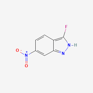 molecular formula C7H4FN3O2 B2477314 3-fluoro-6-nitro-1H-indazole CAS No. 1346549-19-6