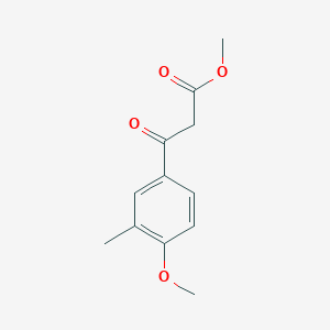 molecular formula C12H14O4 B2477334 Methyl 3-(4-methoxy-3-methylphenyl)-3-oxopropanoate CAS No. 1226187-00-3