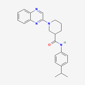 molecular formula C23H26N4O B2477366 N-[4-(PROPAN-2-YL)PHENYL]-1-(QUINOXALIN-2-YL)PIPERIDINE-3-CARBOXAMIDE CAS No. 941899-15-6