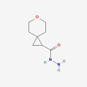 molecular formula C8H14N2O2 B2477368 6-Oxaspiro[2.5]octane-1-carbohydrazide CAS No. 1864507-79-8