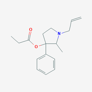 molecular formula C17H23NO2 B024774 1-Allyl-2-methyl-3-phenyl-3-pyrrolidinol propionate CAS No. 102280-71-7
