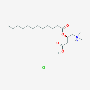 molecular formula C19H38ClNO4 B2477444 Lauroyl-L-carnitine chloride CAS No. 14919-37-0; 6919-91-1; 7023-03-2