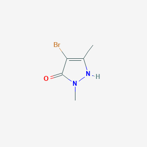 molecular formula C5H7BrN2O B2477453 4-bromo-1,3-dimethyl-1H-pyrazol-5-ol CAS No. 1535968-74-1