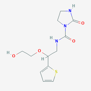 N-(2-(2-hydroxyethoxy)-2-(thiophen-2-yl)ethyl)-2-oxoimidazolidine-1-carboxamide