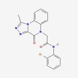 N-(2-bromophenyl)-2-(1-methyl-4-oxo-[1,2,4]triazolo[4,3-a]quinoxalin-5(4H)-yl)acetamide