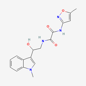 N1-(2-hydroxy-2-(1-methyl-1H-indol-3-yl)ethyl)-N2-(5-methylisoxazol-3-yl)oxalamide