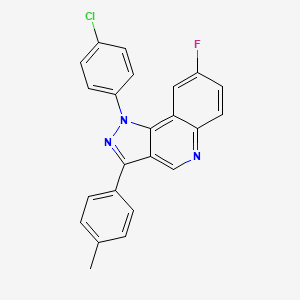 1-(4-chlorophenyl)-8-fluoro-3-(4-methylphenyl)-1H-pyrazolo[4,3-c]quinoline