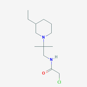 2-Chloro-N-[2-(3-ethylpiperidin-1-yl)-2-methylpropyl]acetamide
