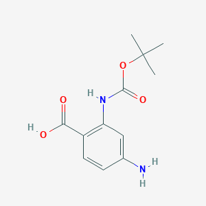 Benzoic acid,4-amino-2-[[(1,1-dimethylethoxy)carbonyl]amino]-