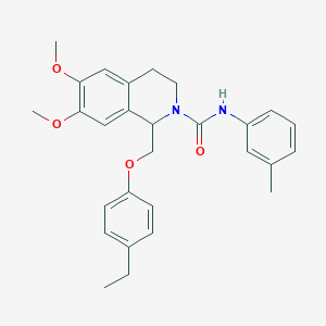 1-((4-ethylphenoxy)methyl)-6,7-dimethoxy-N-(m-tolyl)-3,4-dihydroisoquinoline-2(1H)-carboxamide