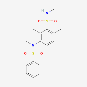N,2,4,6-tetramethyl-3-[methyl(phenylsulfonyl)amino]benzenesulfonamide