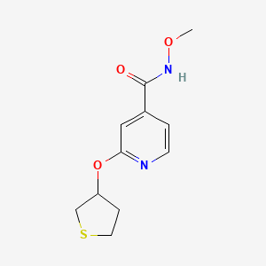 N-methoxy-2-((tetrahydrothiophen-3-yl)oxy)isonicotinamide