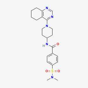4-(N,N-dimethylsulfamoyl)-N-(1-(5,6,7,8-tetrahydroquinazolin-4-yl)piperidin-4-yl)benzamide