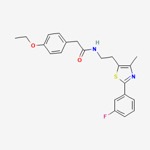 2-(4-ethoxyphenyl)-N-{2-[2-(3-fluorophenyl)-4-methyl-1,3-thiazol-5-yl]ethyl}acetamide