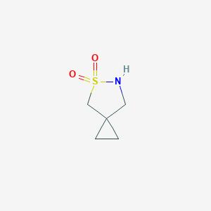 molecular formula C5H9NO2S B2477598 5-Thia-6-azaspiro[2.4]heptane 5,5-dioxide CAS No. 2287289-73-8