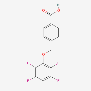 4-[(2,3,5,6-Tetrafluorophenoxy)methyl]benzoic acid