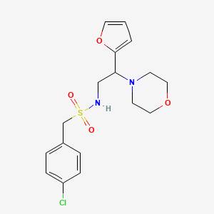 1-(4-chlorophenyl)-N-(2-(furan-2-yl)-2-morpholinoethyl)methanesulfonamide