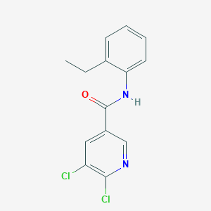 5,6-Dichloro-N-(2-ethylphenyl)pyridine-3-carboxamide