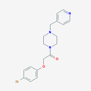 molecular formula C18H20BrN3O2 B247761 2-(4-Bromophenoxy)-1-[4-(pyridin-4-ylmethyl)piperazin-1-yl]ethanone 