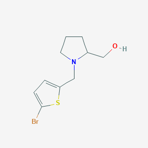 (1-((5-Bromothiophen-2-yl)methyl)pyrrolidin-2-yl)methanol