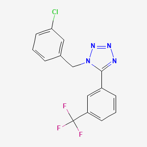 1-(3-Chlorobenzyl)-5-(3-(trifluoromethyl)phenyl)-1H-1,2,3,4-tetrazole