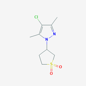 3-(4-Chloro-3,5-dimethyl-1H-pyrazol-1-yl)tetrahydrothiophene 1,1-dioxide
