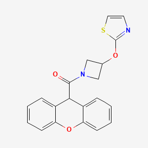 (3-(thiazol-2-yloxy)azetidin-1-yl)(9H-xanthen-9-yl)methanone