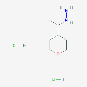 [1-(Oxan-4-yl)ethyl]hydrazine dihydrochloride