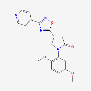 1-(2,5-Dimethoxyphenyl)-4-(3-(pyridin-4-yl)-1,2,4-oxadiazol-5-yl)pyrrolidin-2-one