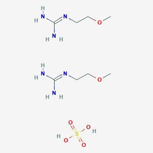 molecular formula C8H24N6O6S B2477634 Bis(1-(2-methoxyethyl)guanidine); sulfuric acid CAS No. 108712-07-8; 108712-08-9