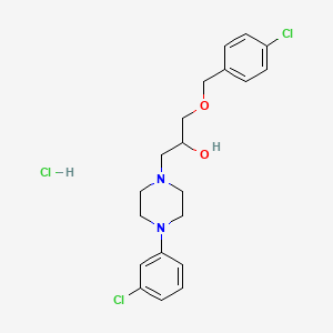 1-((4-Chlorobenzyl)oxy)-3-(4-(3-chlorophenyl)piperazin-1-yl)propan-2-ol hydrochloride