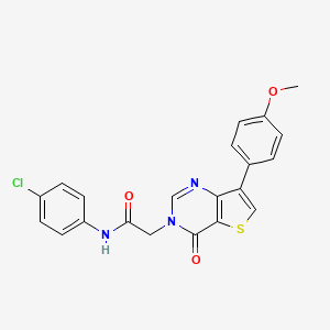 N-(4-chlorophenyl)-2-[7-(4-methoxyphenyl)-4-oxothieno[3,2-d]pyrimidin-3(4H)-yl]acetamide