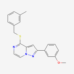 2-(3-Methoxyphenyl)-4-((3-methylbenzyl)thio)pyrazolo[1,5-a]pyrazine