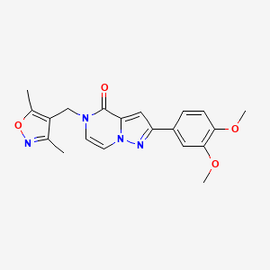 2-(3,4-dimethoxyphenyl)-5-[(3,5-dimethyl-1,2-oxazol-4-yl)methyl]pyrazolo[1,5-a]pyrazin-4(5H)-one