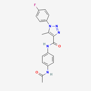 N-[4-(acetylamino)phenyl]-1-(4-fluorophenyl)-5-methyl-1H-1,2,3-triazole-4-carboxamide
