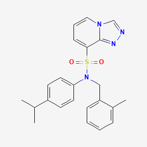 N-(4-isopropylphenyl)-N-(2-methylbenzyl)[1,2,4]triazolo[4,3-a]pyridine-8-sulfonamide