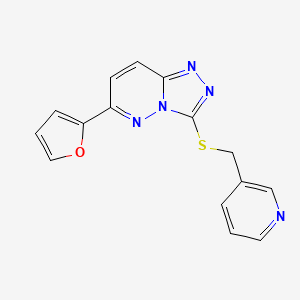 6-(Furan-2-yl)-3-((pyridin-3-ylmethyl)thio)-[1,2,4]triazolo[4,3-b]pyridazine