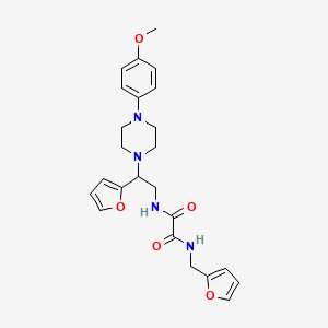 N1-(2-(furan-2-yl)-2-(4-(4-methoxyphenyl)piperazin-1-yl)ethyl)-N2-(furan-2-ylmethyl)oxalamide